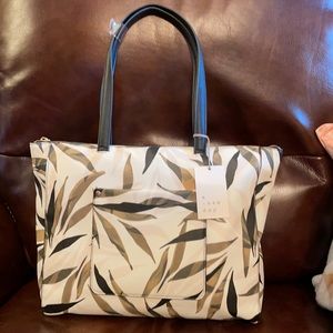 NWT a • new day target brand olive leaf tote